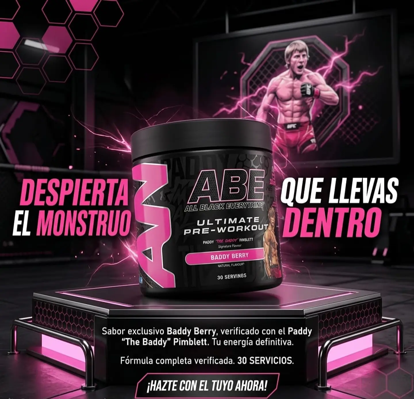 ABE Pre-Workout Baddy Berry 30 Servicios – Applied Nutrition 2