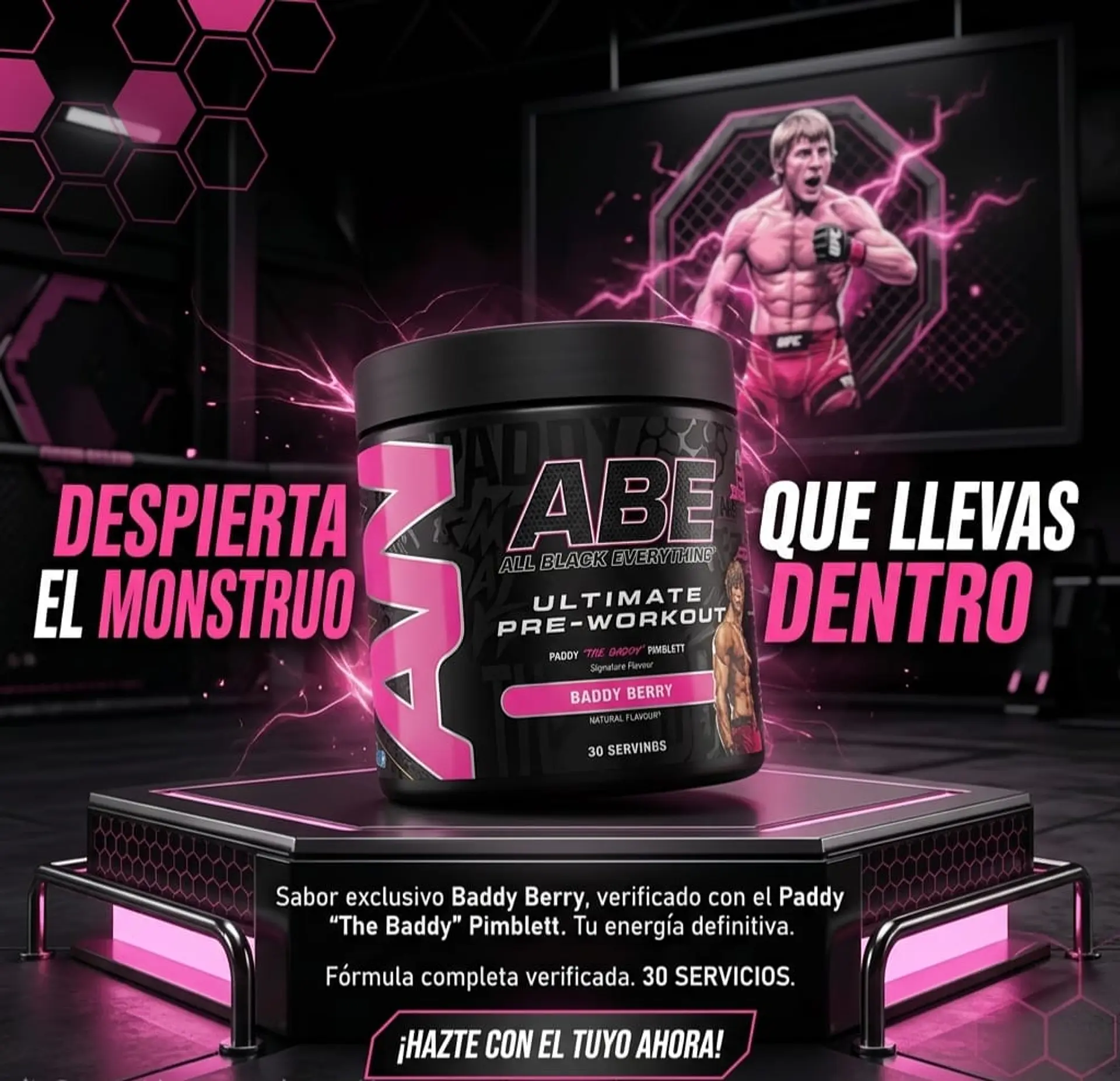 ABE Pre-Workout Baddy Berry 30 Servicios – Applied Nutrition 2