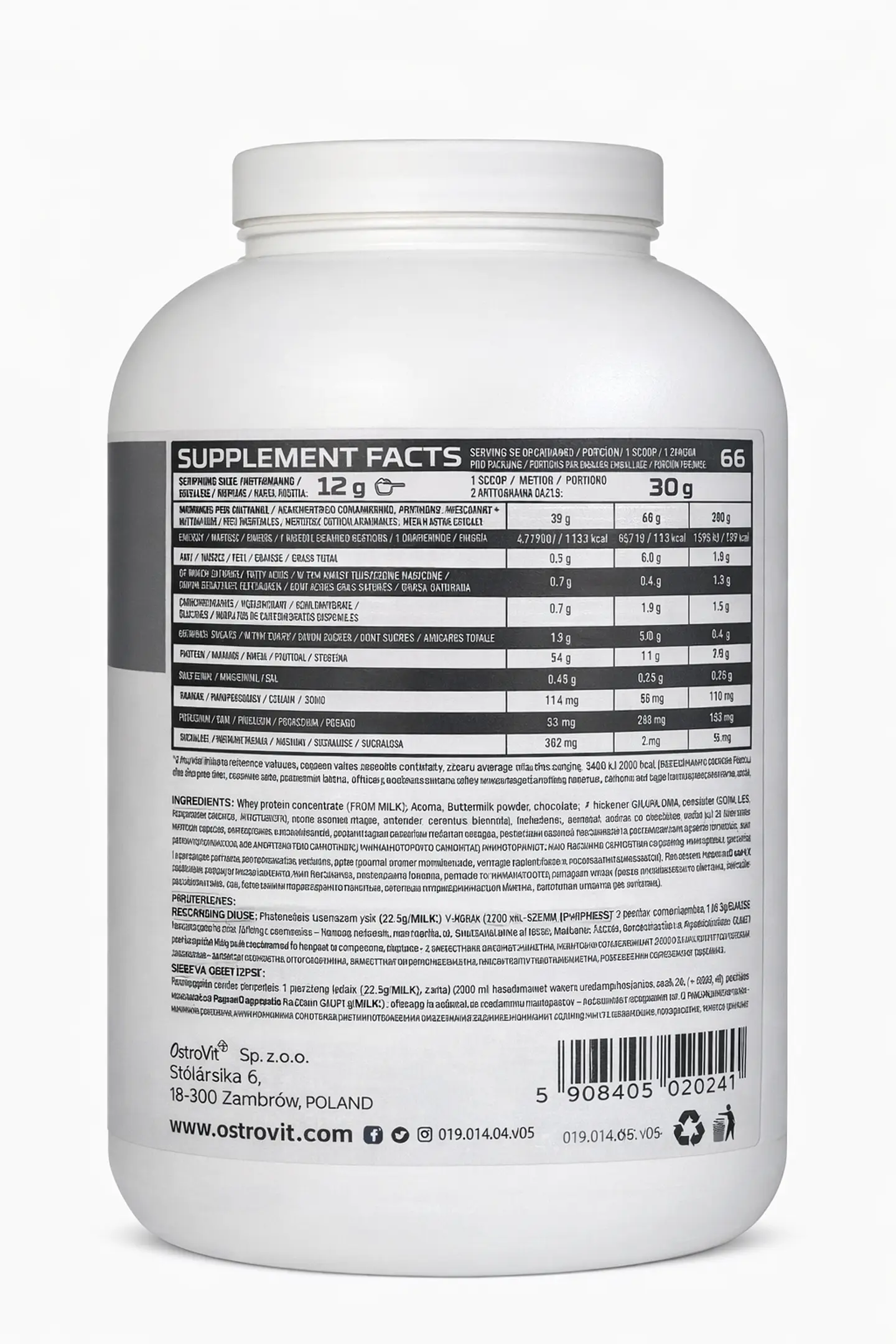 Proteína OstroVit 100% Whey Protein 2kg 4