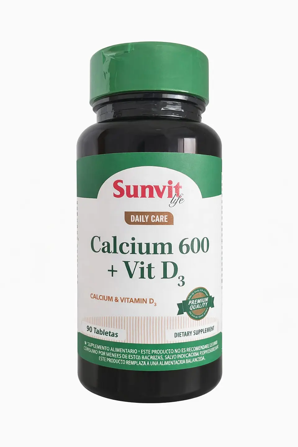Calcium 600 + Vitamina D3 90 Tabletas | Huesos y Bienestar 1