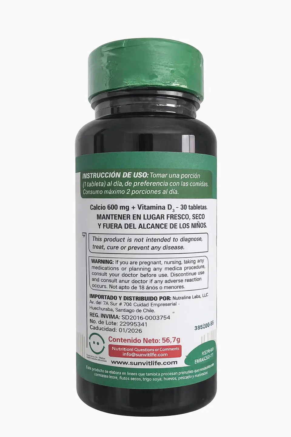 Calcium 600 + Vitamina D3 90 Tabletas | Huesos y Bienestar 3