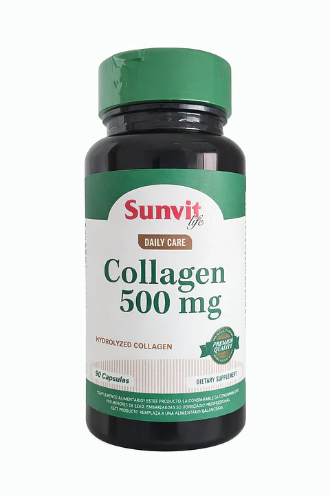 Collagen 500 mg 90 Cápsulas | Piel, Articulaciones y Bienestar