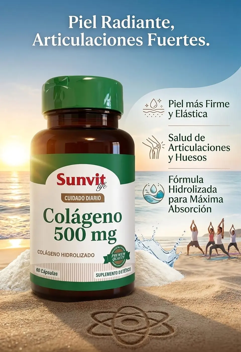 Collagen 500 mg 90 Cápsulas | Piel, Articulaciones y Bienestar 2