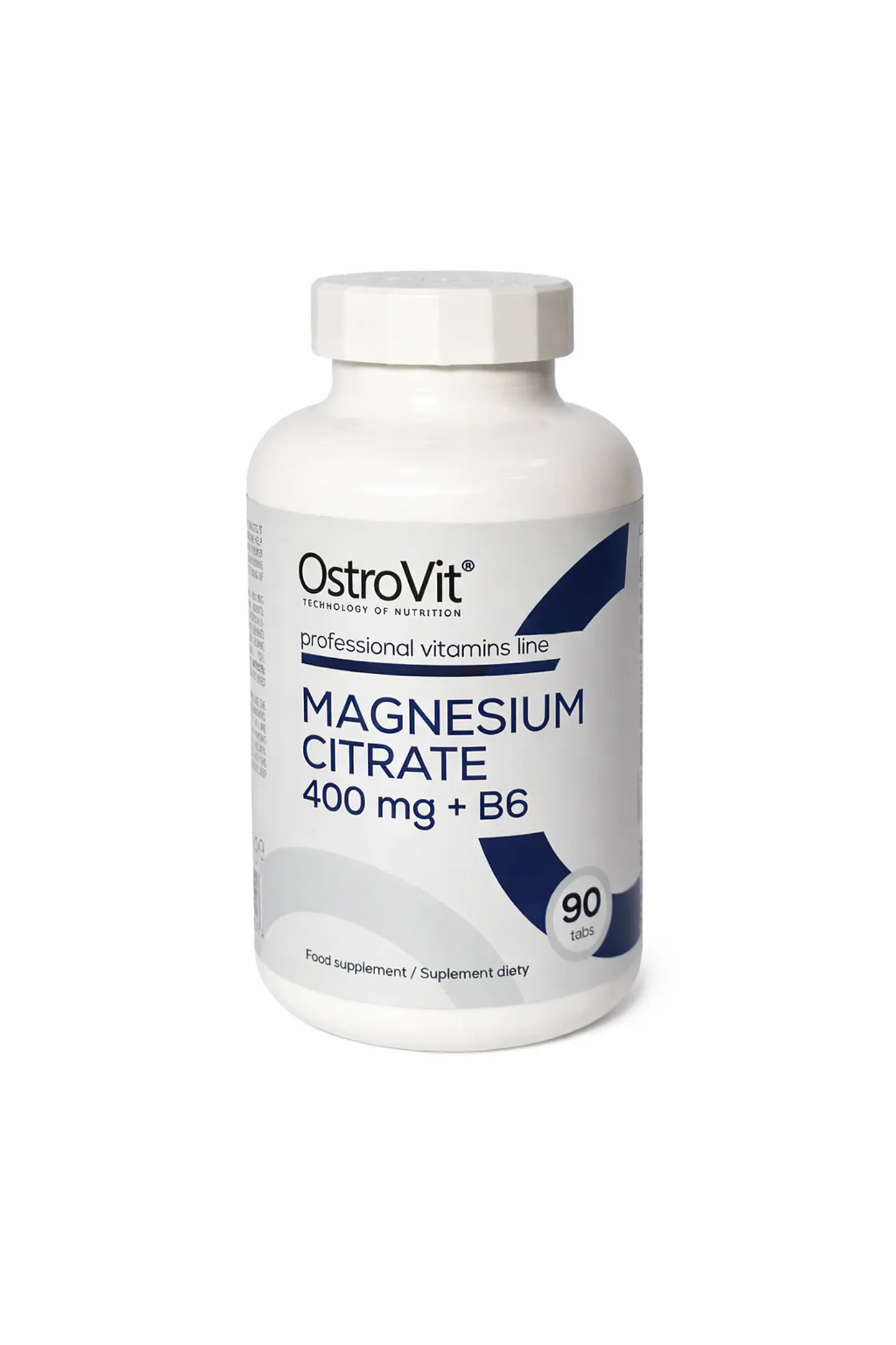 Magnesium Citrate 400 mg + B6 OstroVit | Recuperación, Sueño y Función Muscular (90 tabs) 1
