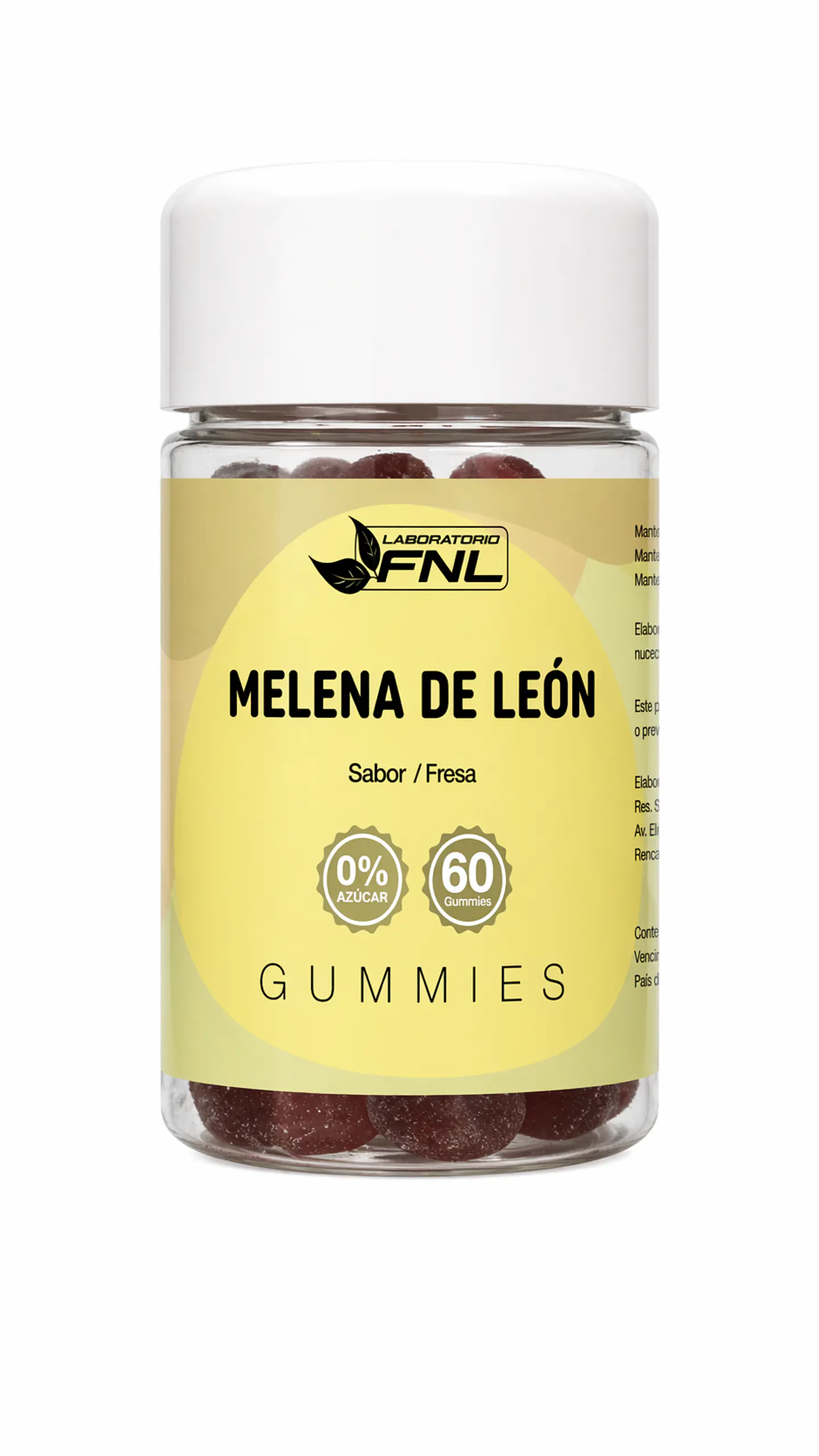 Melena de León Gummies FNL 60 Gomitas | Memoria, Enfoque y Concentración 1