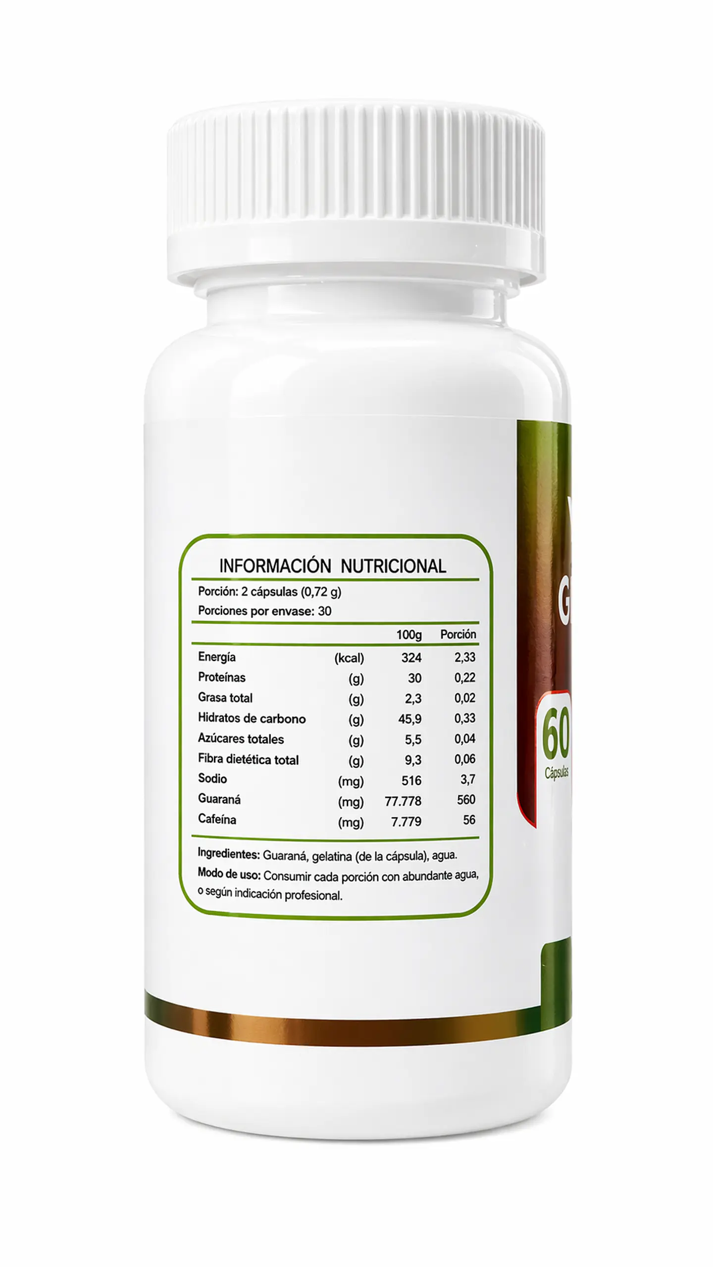 Guaraná FNL 60 Cápsulas | Energía Natural, Enfoque y Rendimiento 3