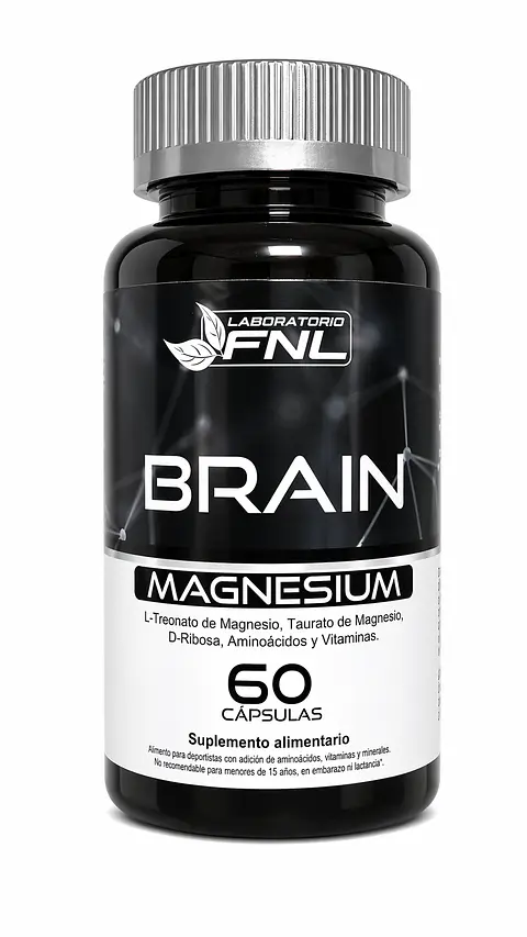 Brain Magnesium FNL 60 Cápsulas | Enfoque Mental, Memoria y Descanso