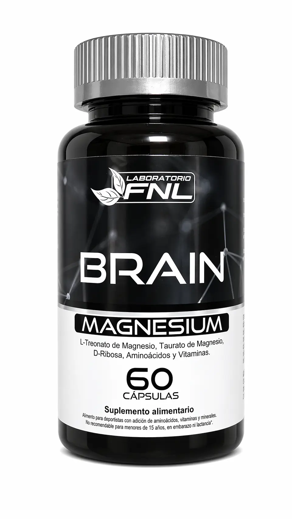 Brain Magnesium FNL 60 Cápsulas | Enfoque Mental, Memoria y Descanso 1