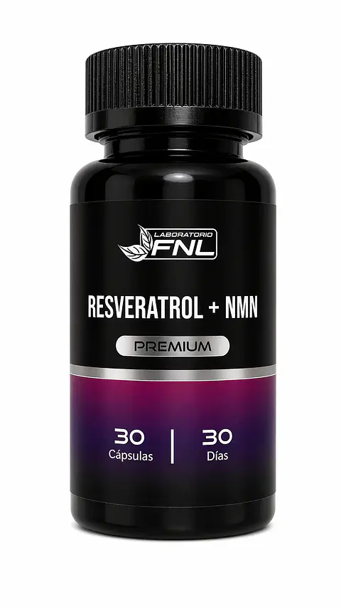Resveratrol + NMN Premium FNL 30 Cápsulas | Energía Celular y Longevidad