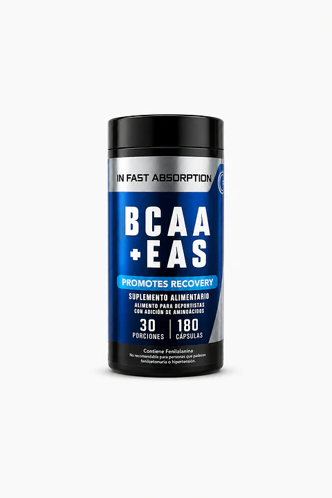 BCAA + EAS 180 Cápsulas | Recuperación Muscular y Rendimiento