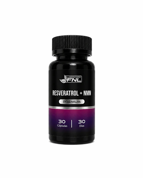 Resveratrol + NMN Premium FNL 30 Cápsulas | Energía Celular y Longevidad