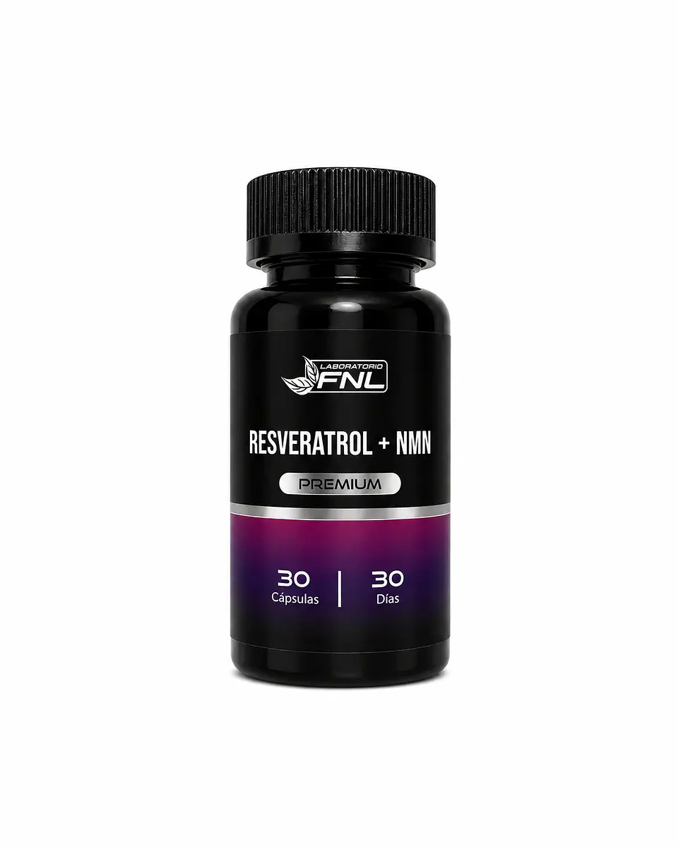 Resveratrol + NMN Premium FNL 30 Cápsulas | Energía Celular y Longevidad 1