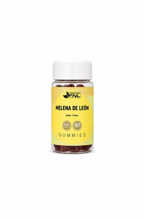 Melena de León Gummies FNL 60 Gomitas | Memoria, Enfoque y Concentración