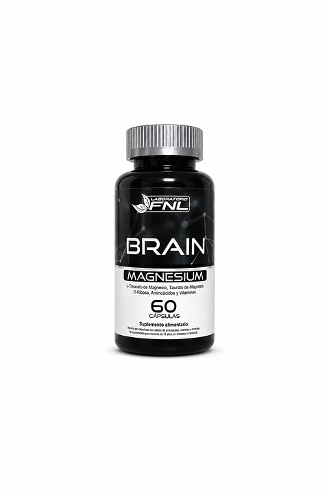 Brain Magnesium FNL 60 Cápsulas | Enfoque Mental, Memoria y Descanso