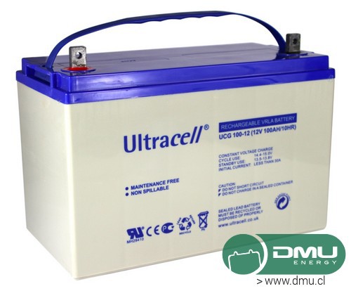 Batería 12V 100Ah Ciclo Profundo GEL UCG100-12 Ultracell