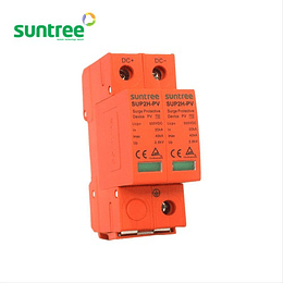 Interruptor protección contra sobretensiones DC 500V Máx. 2 Polos (Bipolar) SUP2H-PV Suntree (SPD supresor de transientes)