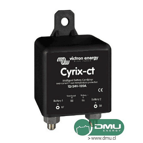 Combinador de baterías 12V/24V 120A (Máx. transf. de corriente) Cyrix-ct 12/24-120 Victron (Separador / Aislador / Combinador)