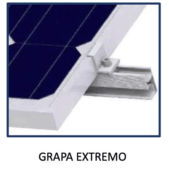 Soporte para paneles solares 4 Módulos 250-500W (kit para uso paralelo a techo)