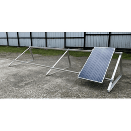 Soporte para paneles solares 4 Módulos 1140mm de ancho máx. c/u con inclinación 30° (kit para uso a piso)