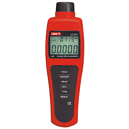 Tacómetro digital sin contacto 0 a 99999 RPM Incl. USB + Software UT372 UNI-T