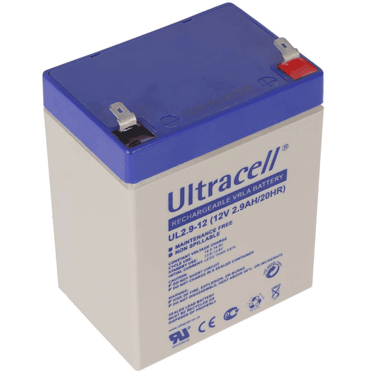 Batería 12V 2.9Ah Ciclo Profundo AGM (eq. GEL *) UL2.9-12 Ultracell