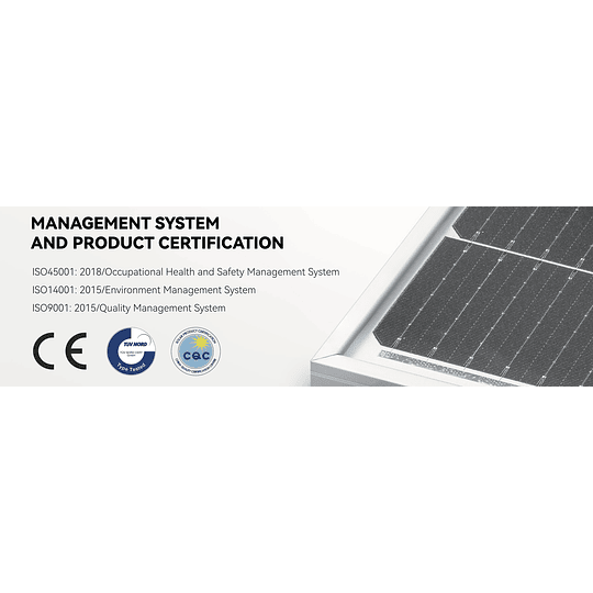 Panel Solar 550W Monocristalino Half-Cell Alto Rendimiento (con autorización SEC ley 20.571 y certificaciones ISO, CE y otras)