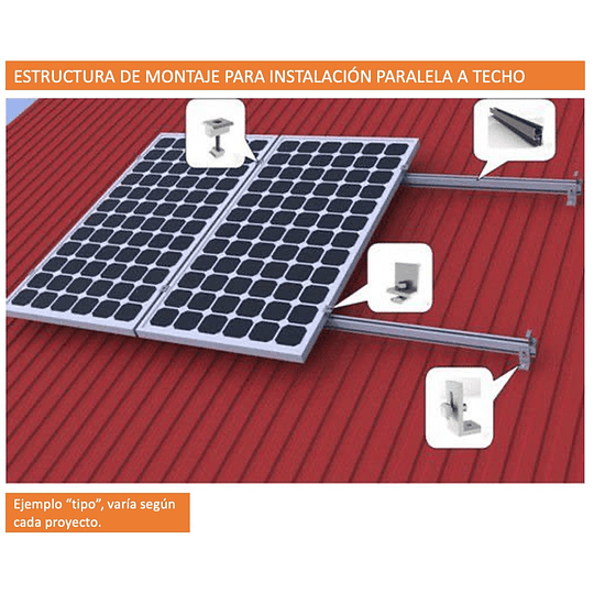 Kit Solar Litio 3,3kWp 5kWac 220Vac con Banco de Litio 4,8kWh, Inversor/Cargador híbrido MPPT y Paneles Solares Half-Cell (kit ampliable hasta 5kWp)