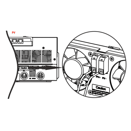 Inversor Cargador Solar 48V DC 5000W Onda Sinusoidal Pura 220V AC con Controlador Solar MPPT Axpert MKS III Voltronic (Transf. Automática UPS) (Carg. Red 80A / Solar 80A 180-430V 5000W/P Máx)