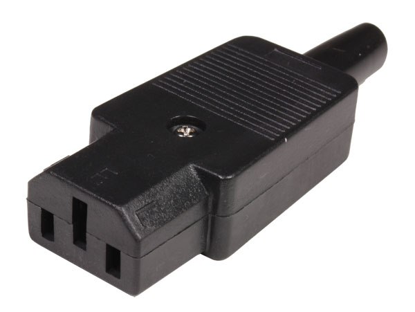 Conector C13 10A hembra de poder volante