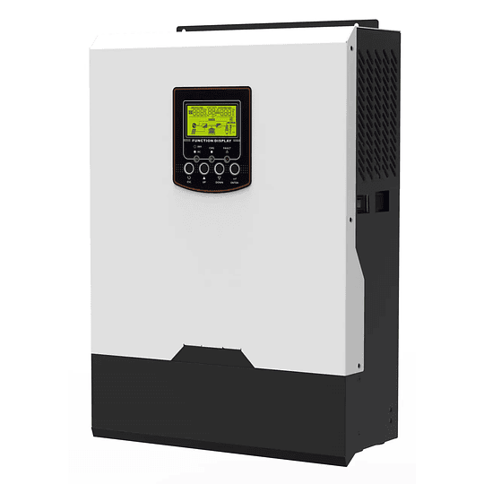 Inversor Cargador Solar 24V DC 3000W Onda Sinusoidal Pura 220V AC con Controlador Solar MPPT Axpert VM 3000 II Premium Voltronic (Transf. Automática UPS) (Carg. Red 80A / Solar 80-400V 3000W/P)