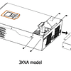 Inversor Cargador Solar 24V DC 3000W Onda Sinusoidal Pura 220V AC con Controlador Solar MPPT Axpert VM 3000 II Premium Voltronic (Transf. Automática UPS) (Carg. Red 80A / Solar 80-400V 3000W/P)