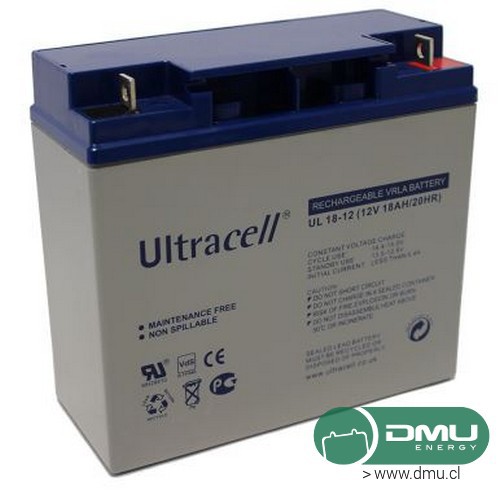 Batería 12V 18Ah Ciclo Profundo UL18-12 Ultracell