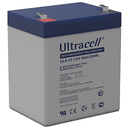 Batería 12V 5Ah Ciclo Profundo AGM (eq. GEL *) UL5-12 F1 Ultracell