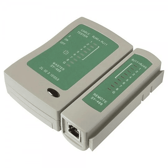 Probador de cables RJ45 & RJ11 Ethernet y Teléfono