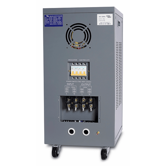 Estabilizador de voltaje 220V 20kVA 18000W 80A Máx. Enersafe by Legrand (regulación ± 3%)