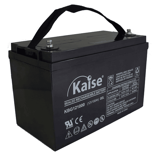 Batería 12V 100Ah Ciclo Profundo GEL Alto Rendimiento KBG121000 Kaise