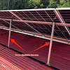 Base ajustable trasera para anclaje de paneles solares con 140cm de largo máximo (tuerca asimétrica)