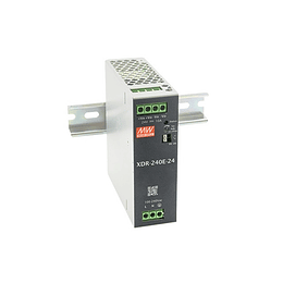 Fuente de poder 220V AC a 48V DC 5A 240W (para riel DIN) Industrial Ultra Slim XDR-240E-48 Mean Well
