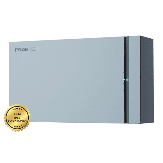 Batería de Litio 48V (51.2V) 5.12kWh Anticorrosión C5-M e IP65 Ciclo Profundo Fidus Pylontech Industrial de alto rendimiento con tecnología de última generación LiFePO4