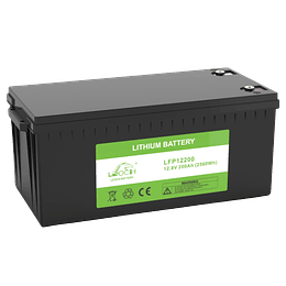 Batería de Litio 12V 200Ah 2.56kWh Ciclo Profundo LiFePO4 con Bluetooth LFP12200 Leoch (tecnología de última generación)