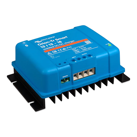  Cargador de baterías Litio DC-DC 12V a 12V 18A con detección de motor en marcha, bluetooth y aislamiento galvánico Orion-Tr Smart 12/12-30 Victron (conversor & regulador)