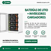 Batería de Litio 48V (51.2V) 16kWh Con Calefacción, Extinguidor de Incendios, Anticorrosión C5-M, IP65, Bluetooth y WI-FI Ciclo Profundo Fidus Plus PRO L16 LiFePO4 Pylontech