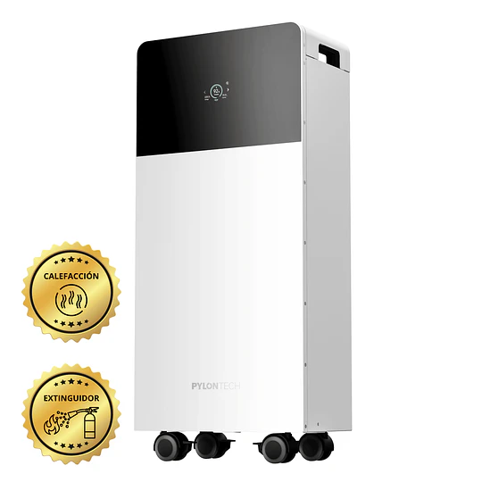 Batería de Litio 48V (51.2V) 16kWh Con Calefacción, Extinguidor de Incendios, Anticorrosión C5-M, IP65, Bluetooth y WI-FI Ciclo Profundo Fidus Plus PRO L16 LiFePO4 Pylontech