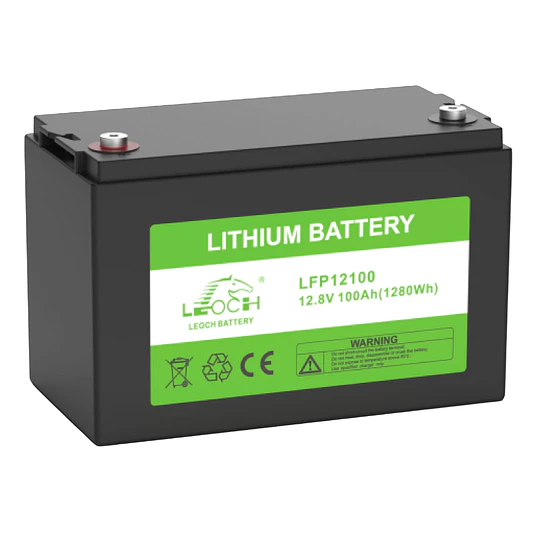 Batería de Litio 12V 100Ah 1.28kWh Ciclo Profundo LiFePO4 con Bluetooth LFP12100 Leoch (tecnología de última generación)
