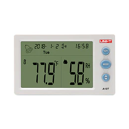 Medidor de temperatura y humedad para pared o sobremesa A13T UNI-T