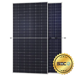 Panel Solar 580W Monocristalino Bifacial & N-Type de Alto Rendimiento con autorización SEC y certificaciones ISO, CE, TUV, entre otras