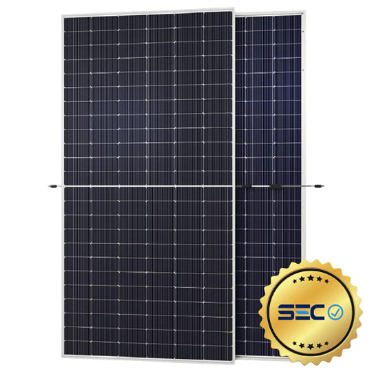 Panel Solar 580W Monocristalino Bifacial & N-Type de Alto Rendimiento con autorización SEC y certificaciones ISO, CE, TUV, entre otras