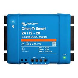  Cargador de baterías Litio DC-DC 24V a 12V 20A con detección de motor en marcha, bluetooth y aislamiento galvánico Orion-Tr Smart 24/12-20 Victron (conversor & regulador)