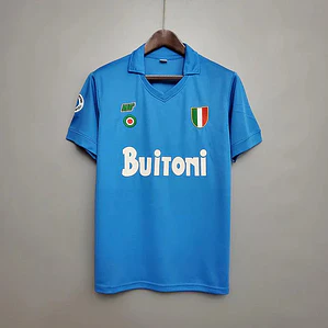 Camisa Napoli Retrô 1987/1988 Azul