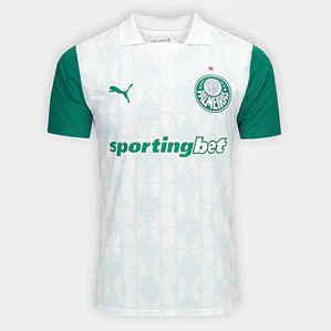 Camisa Palmeiras II 25/26 s/n Torcedor Puma Masculina - Branco